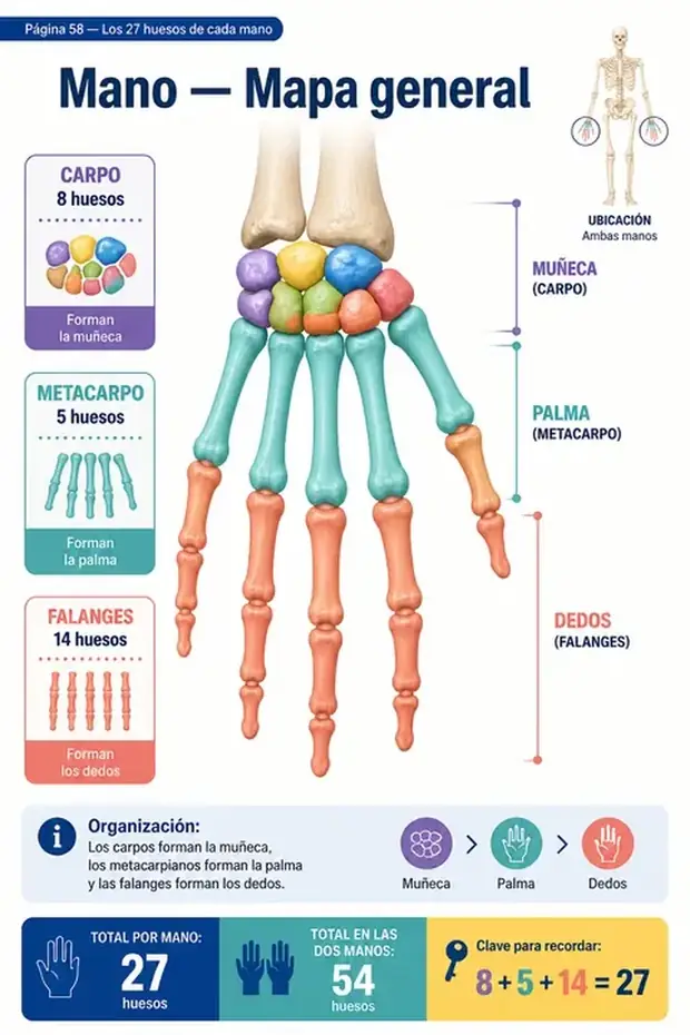 Ficha del atlas: Mano — Mapa general